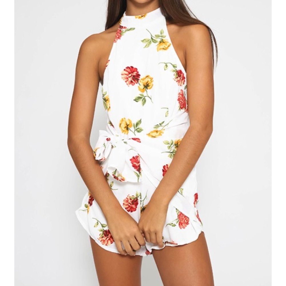 floral playsuit from peppermayo
